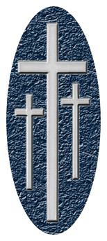 339 D516 517 BL SL 3 Crosss Blue Silver